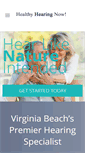 Mobile Screenshot of healthyhearingnow.com